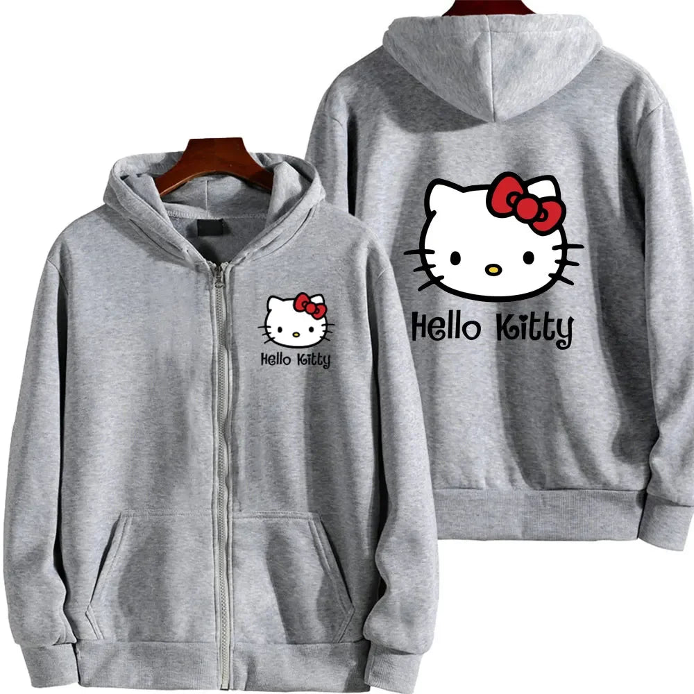 Hello Kitty Pattern Hoodie