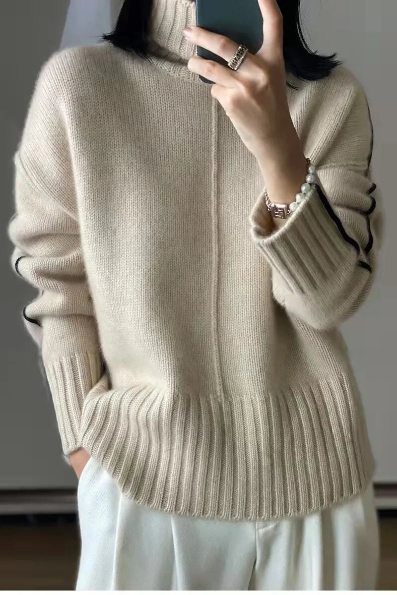Women's Cashmere Turtleneck Sweater