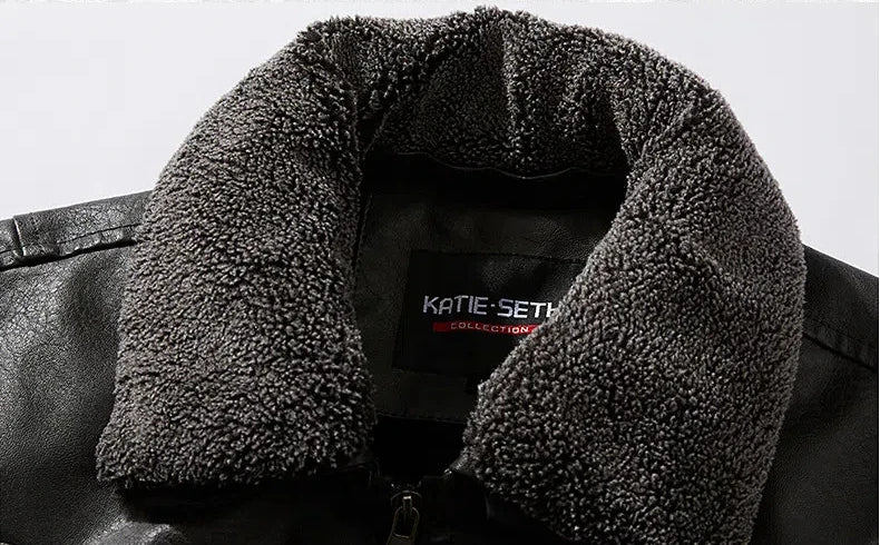 بدلة دراجة نارية للرجال مقاس كبير من البولي يوريثان - سترة من الصوف