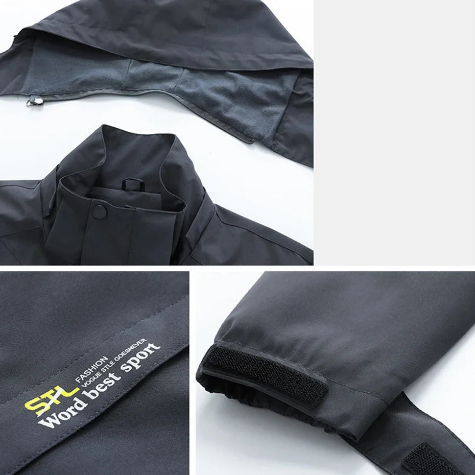 سترة واقية من الرياح مقاومة للماء للرجال بمقاسات كبيرة