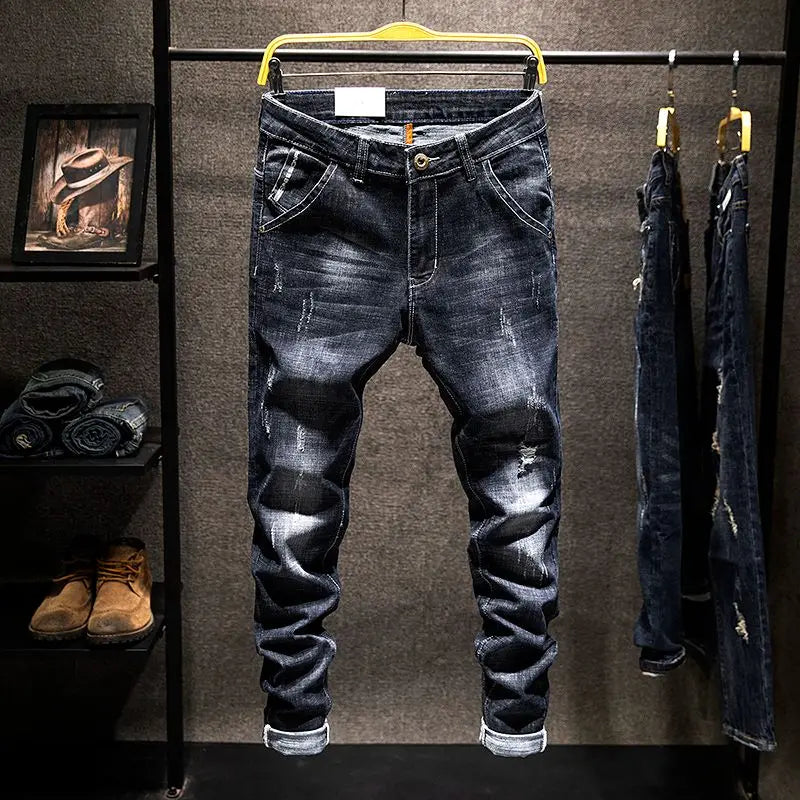 Apex Ripped Straight Jeans