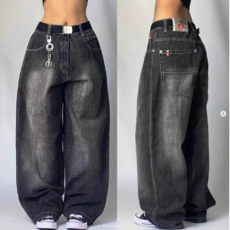 Retro Y2K Straight Baggy Denim Jeans