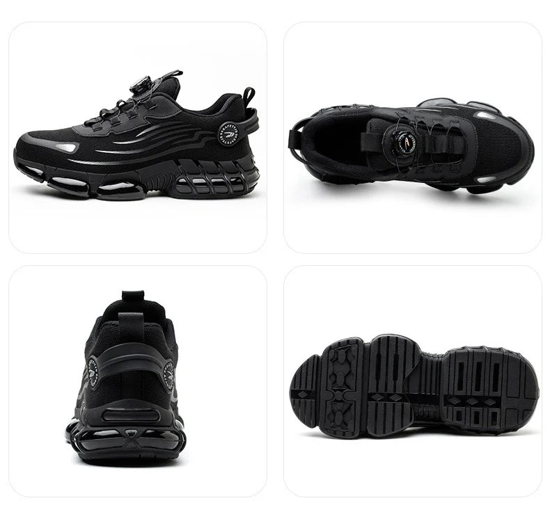 أحذية أمان نسائية شبكية قابلة للتهوية بأصابع فولاذية