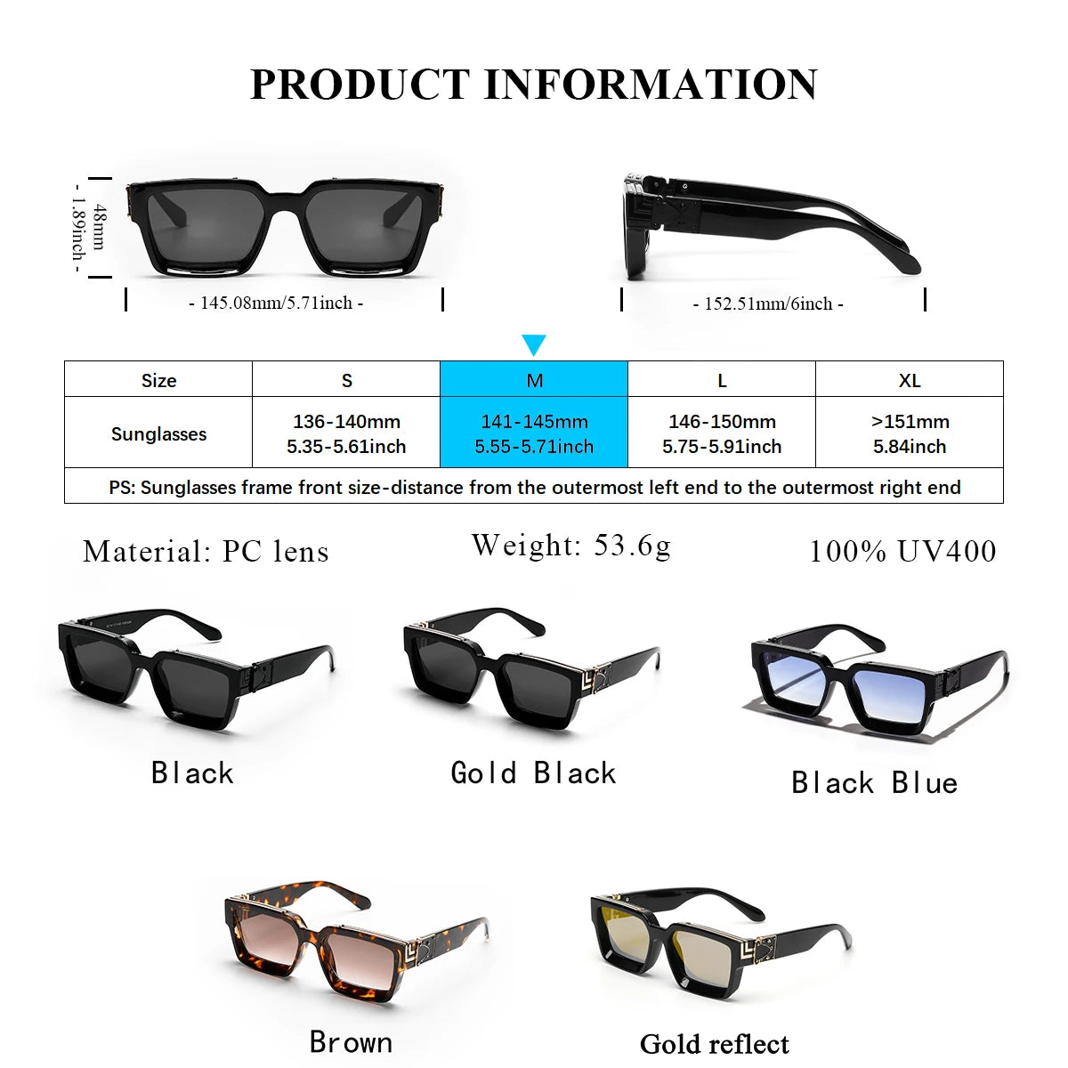 Millionaire Square Sunglasses