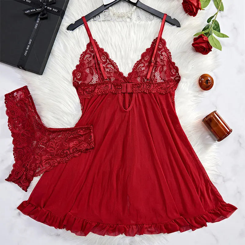Blush Satin Sleepwear Set