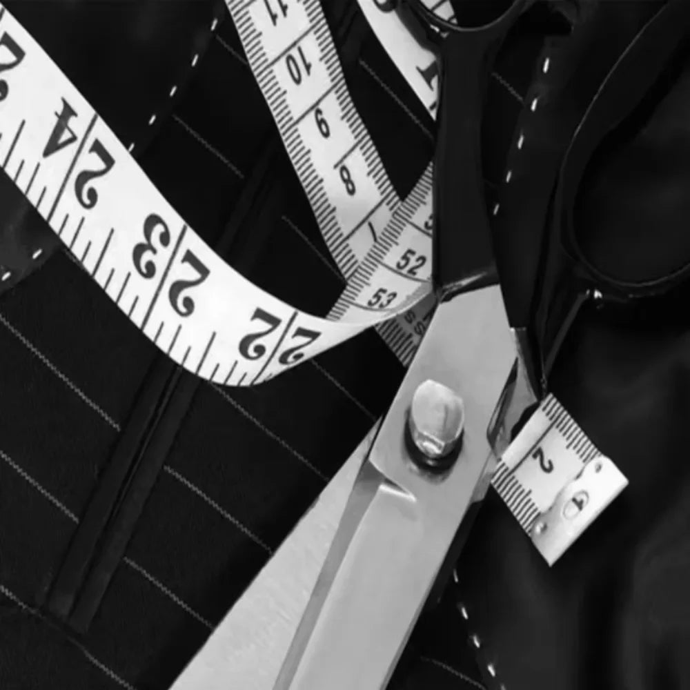 بدلة رجالية مزدوجة الصدر بمقاسات كبيرة - قطعتين