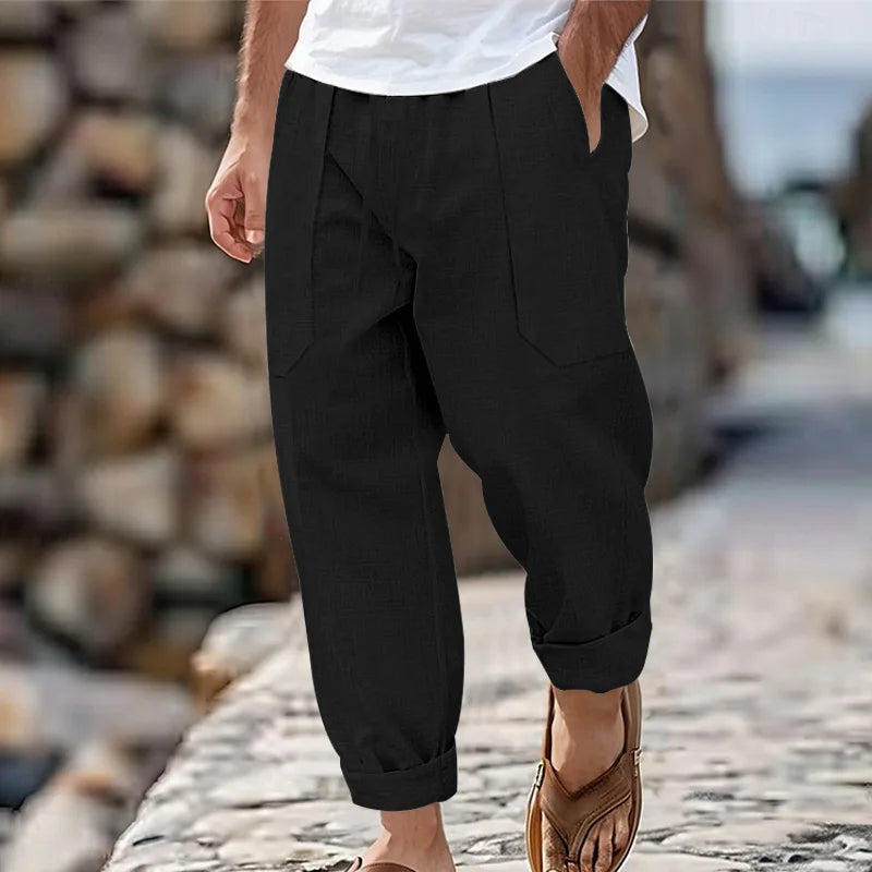 Men’s Cotton Linen Yoga Pants