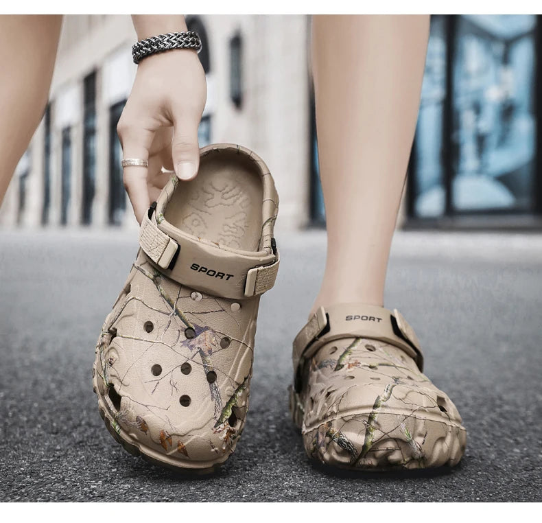 Men Summer Lightweight Garden Slippers