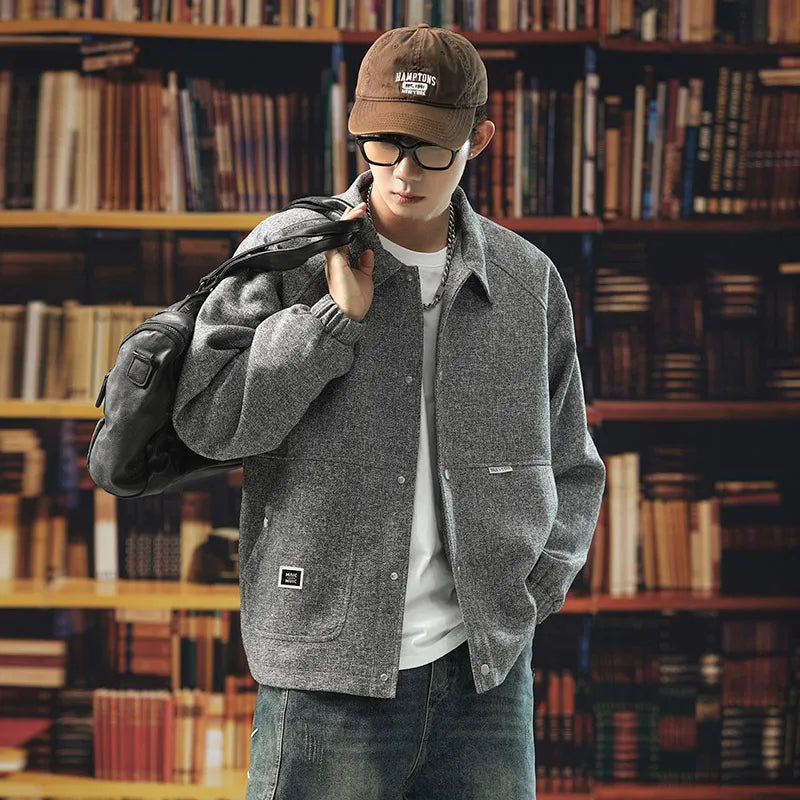 Men's Plus Size Vintage Casual Jacket