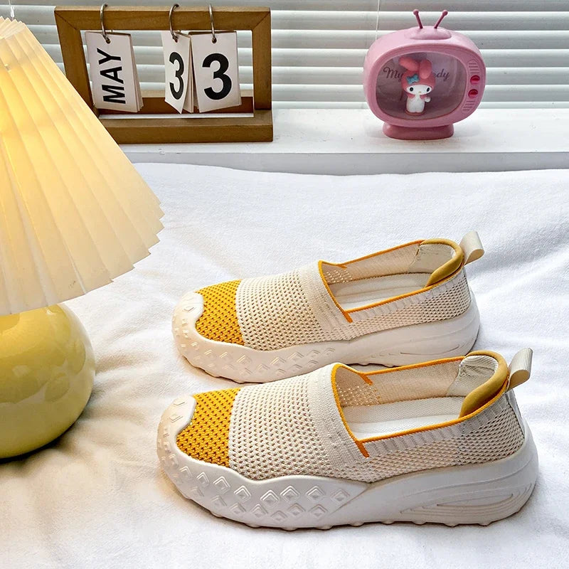 حذاء لوفرز شبكي محبوك سهل الارتداء - خفيف الوزن وجيد التهوية 2025