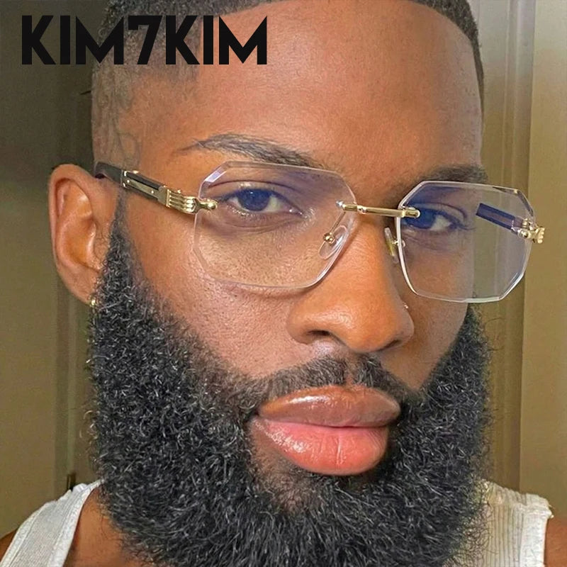 Elite Rimless Rectangle Sunglasses