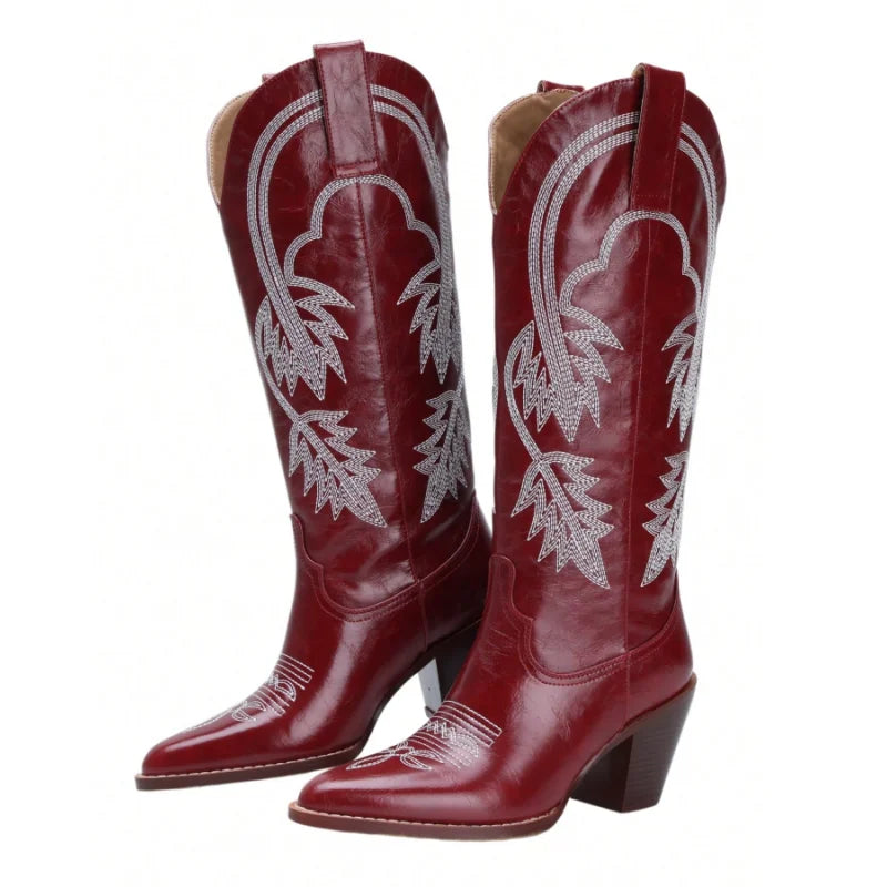 Classic White Cowboy Boots