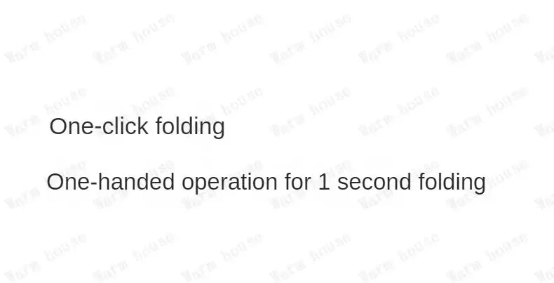 Text highlighting one-click folding and one-handed 1-second folding operation for lightweight children's stroller.