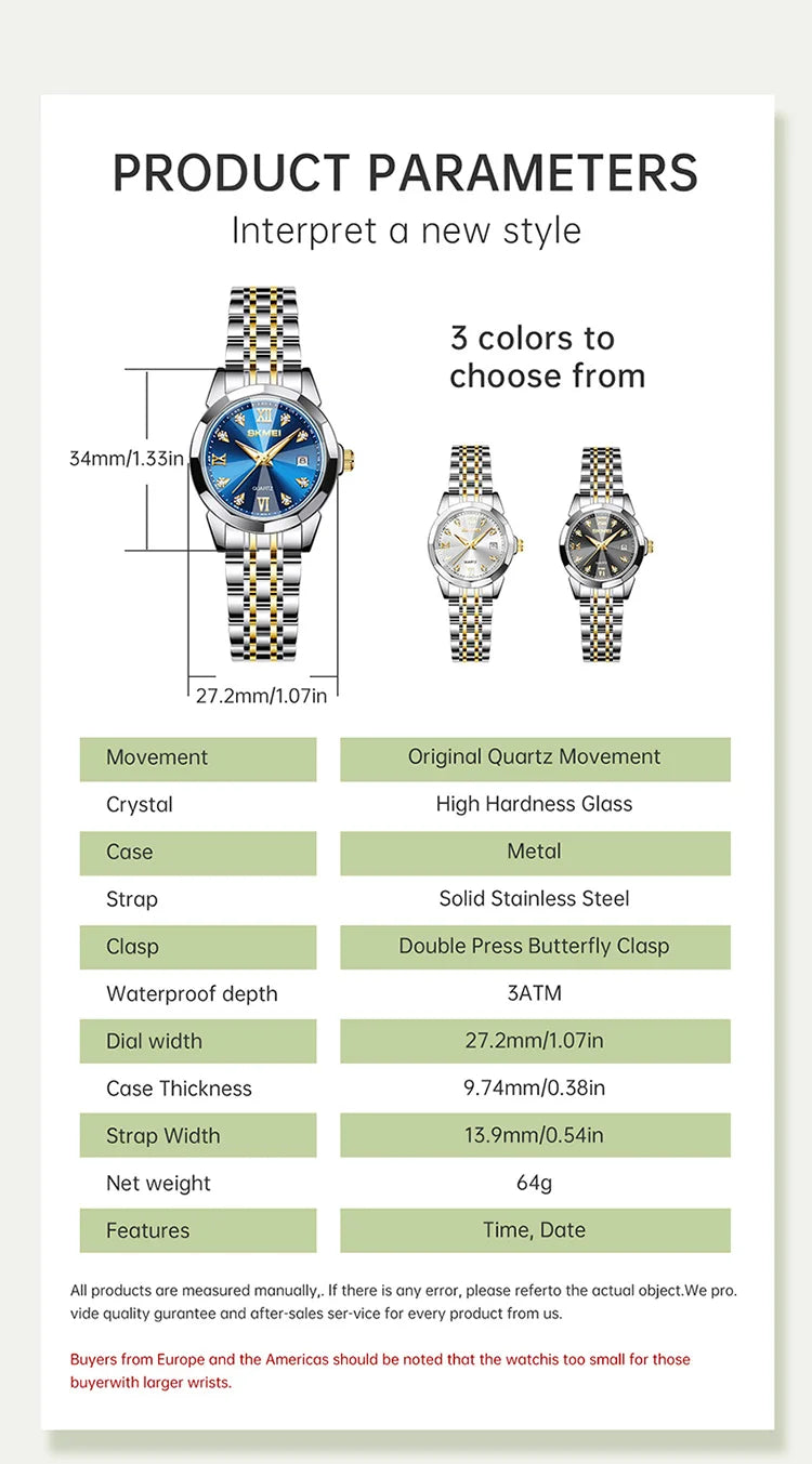 Men’s Alloy Steel Business Quartz Watch