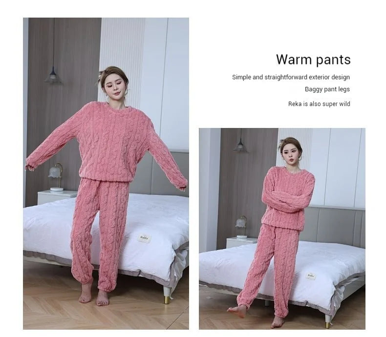 Women's Velvet Pajama Set