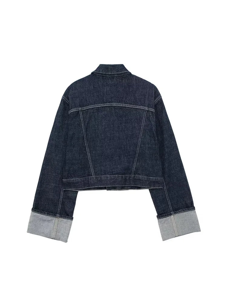 Willshela Women's Denim Jacket with Pockets