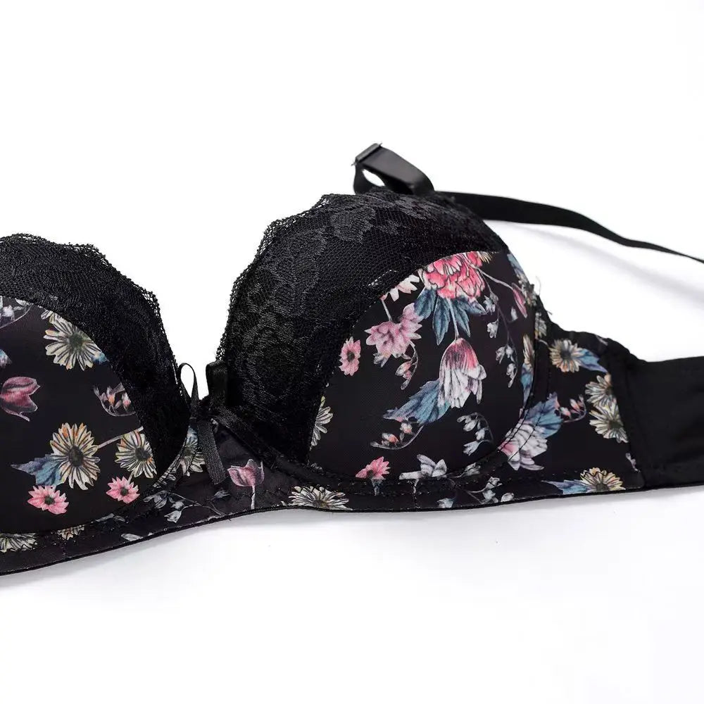 Women Lace Bow Lingerie Set