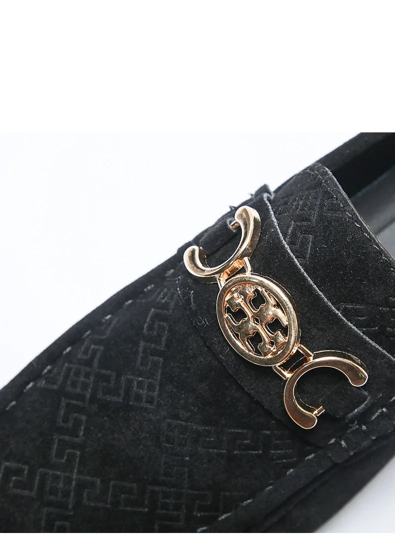 Men Solid Color Big Size Loafers