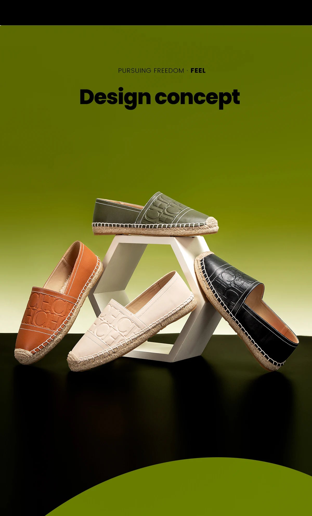 أحذية شاطئ نسائية مسطحة مصنوعة يدويًا من القنب