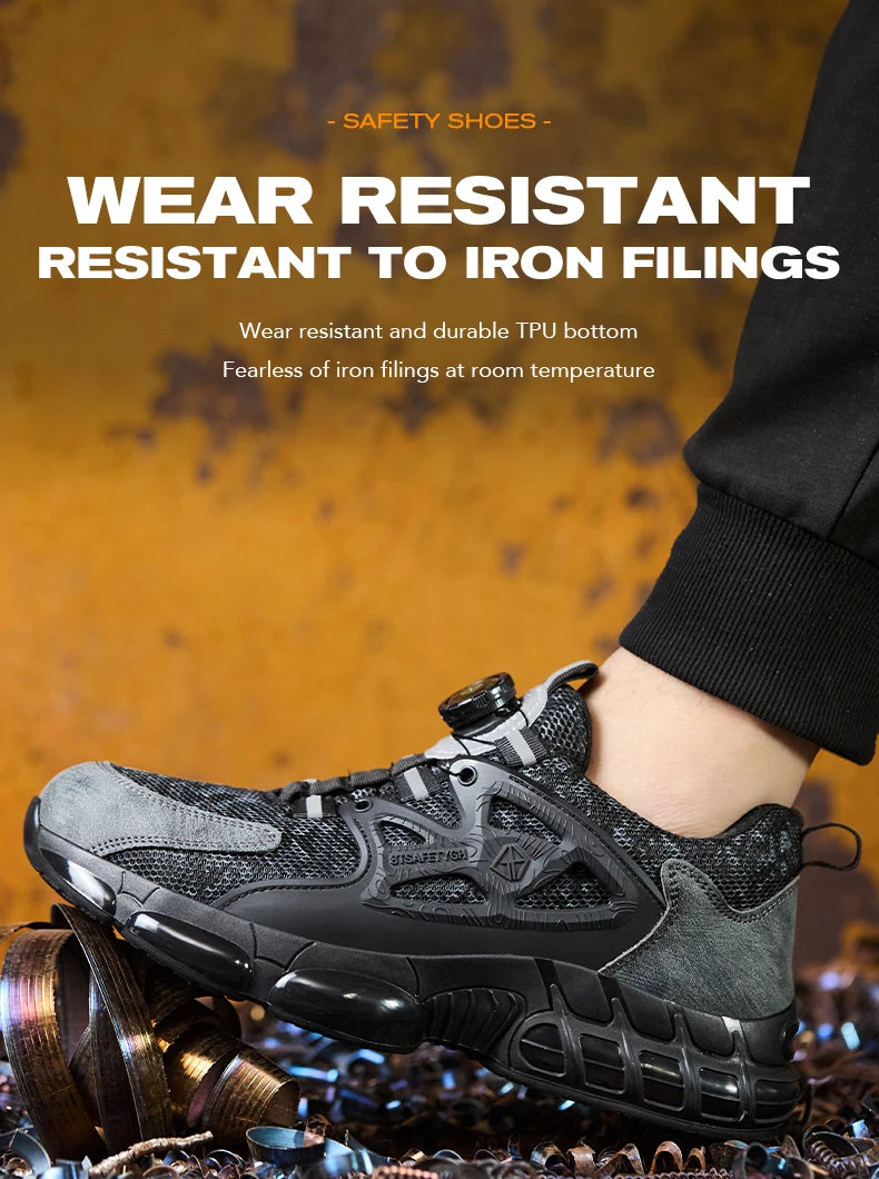 أحذية أمان نسائية برأس فولاذي عاكس