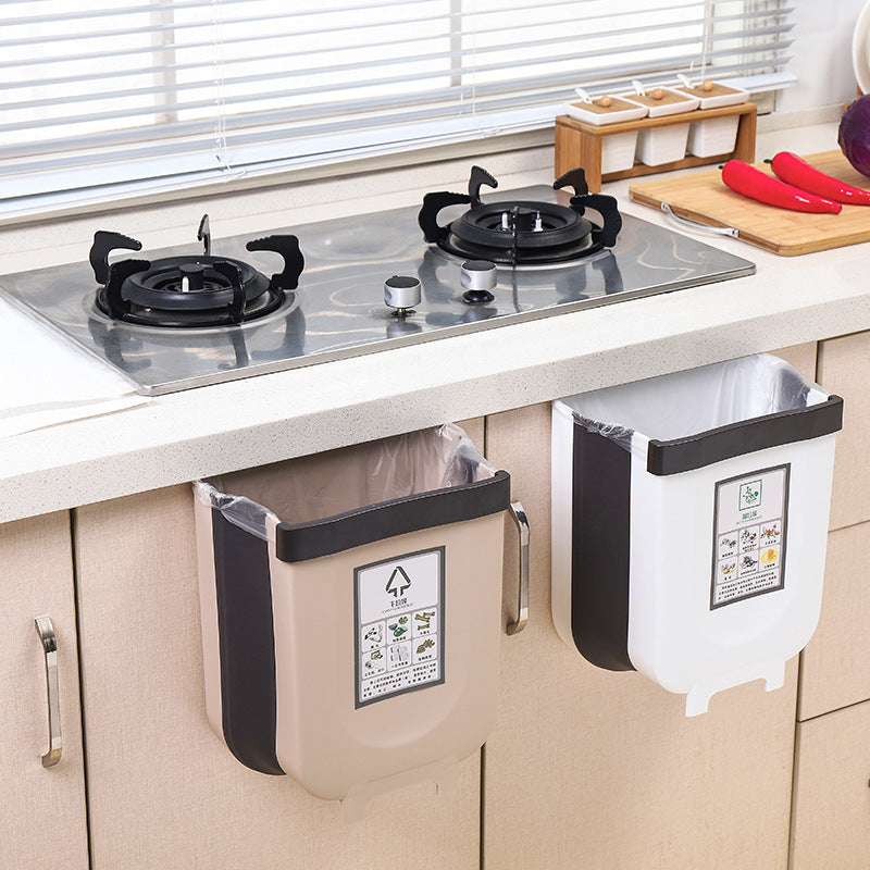Folding Kitchen Trash Can
