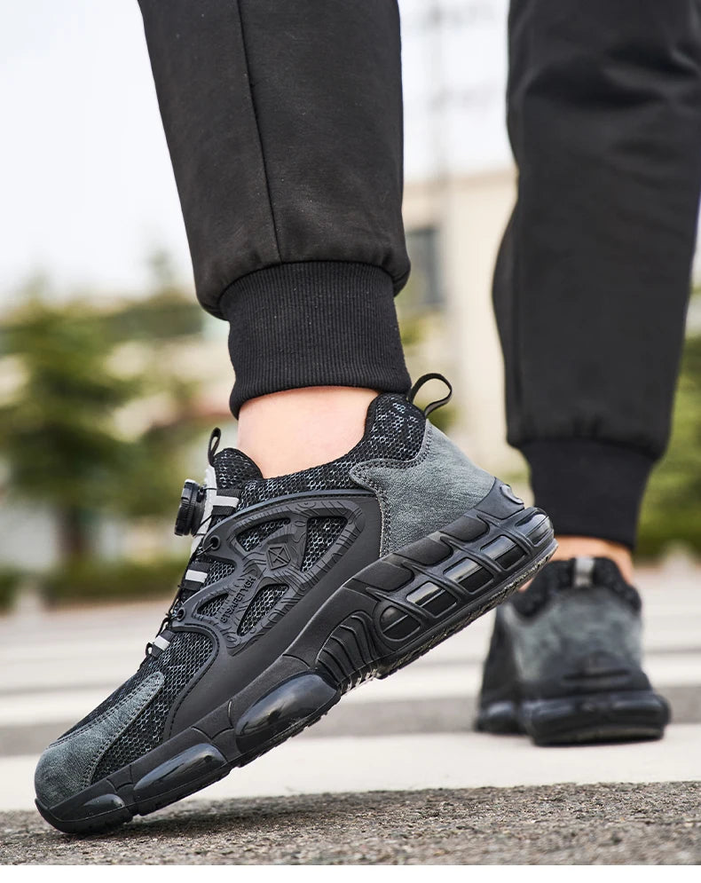 أحذية أمان نسائية برأس فولاذي عاكس