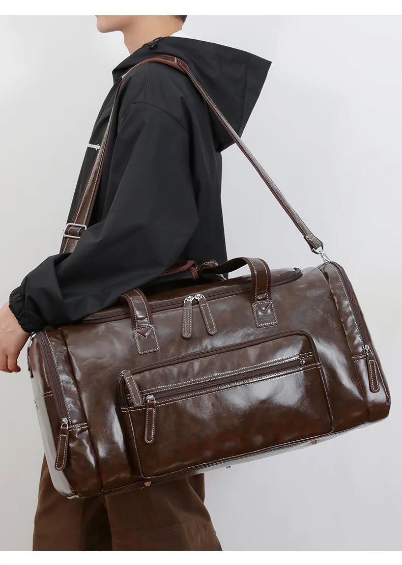 Premium Leather Travel Bag