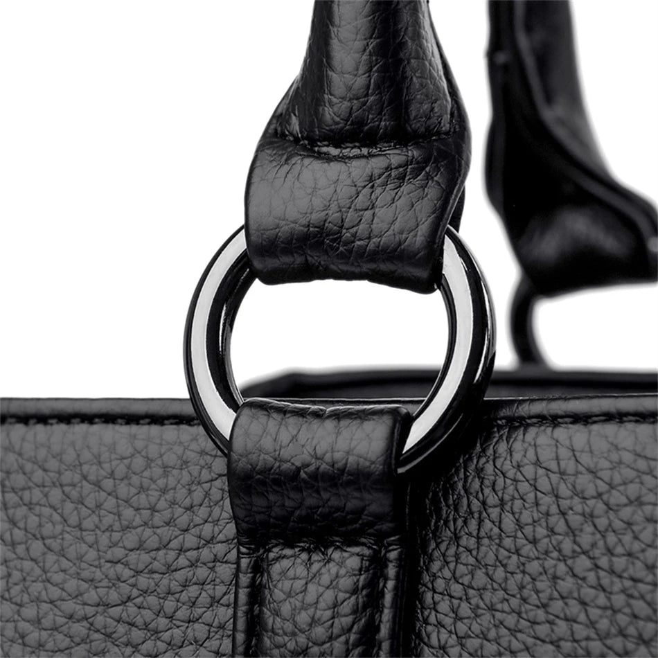 Triple Compartment Tote Bag