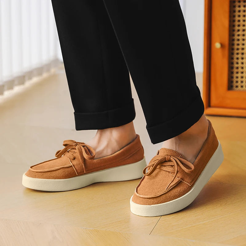 Men Suede Lightweight Driving Loafers