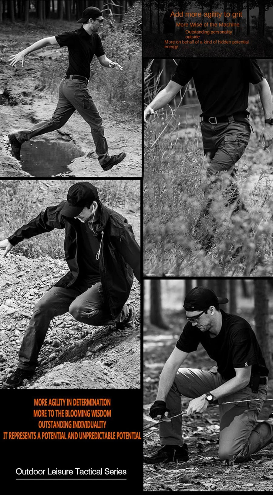 بنطلون تكتيكي مموه للرجال