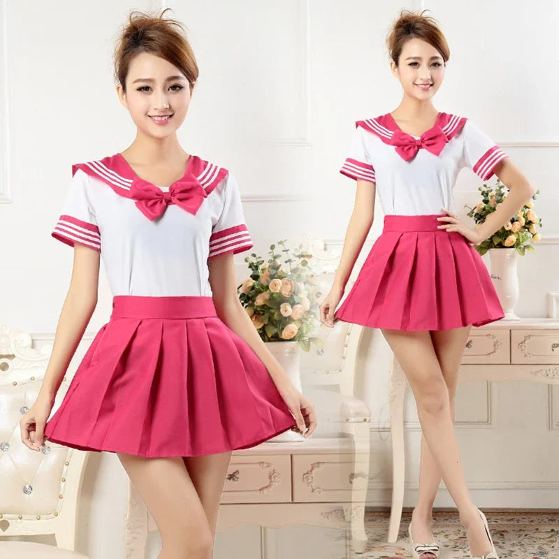 Japanese JK Sailor Schoolgirl Cosplay Uniform