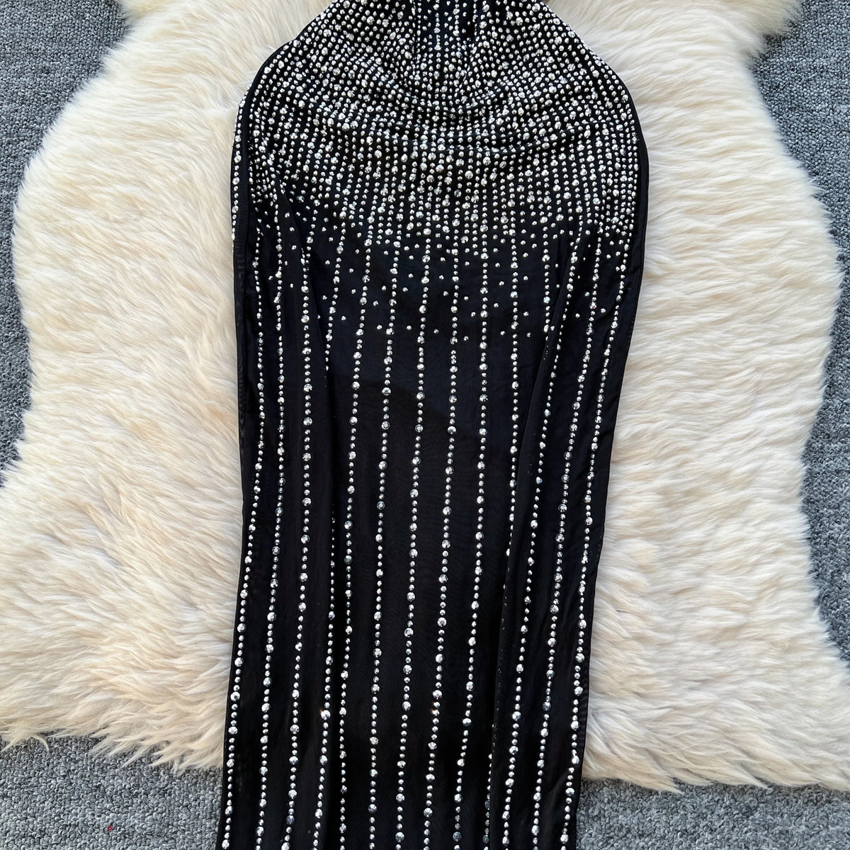 Women's Strapless Beaded Evening Dress