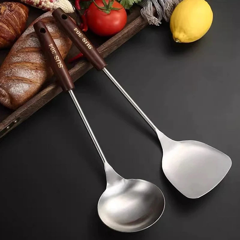 Wok Spatula & Ladle Cooking Tool Set