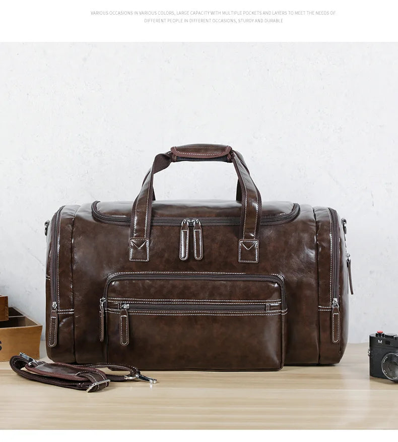 Premium Leather Travel Bag