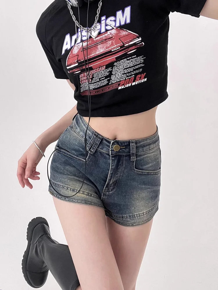 Women's Sexy Retro Denim Shorts