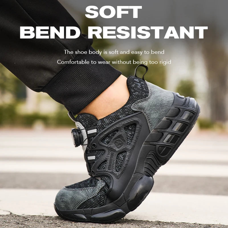 أحذية أمان نسائية برأس فولاذي عاكس