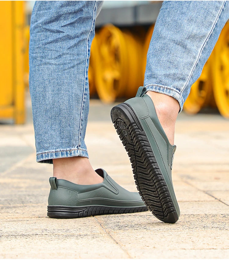أحذية مطر رجالية منخفضة القطع