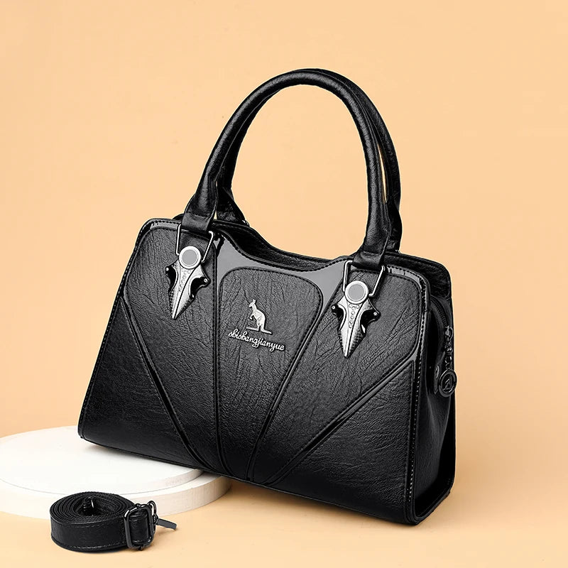 Classic Leather Crossbody Bag