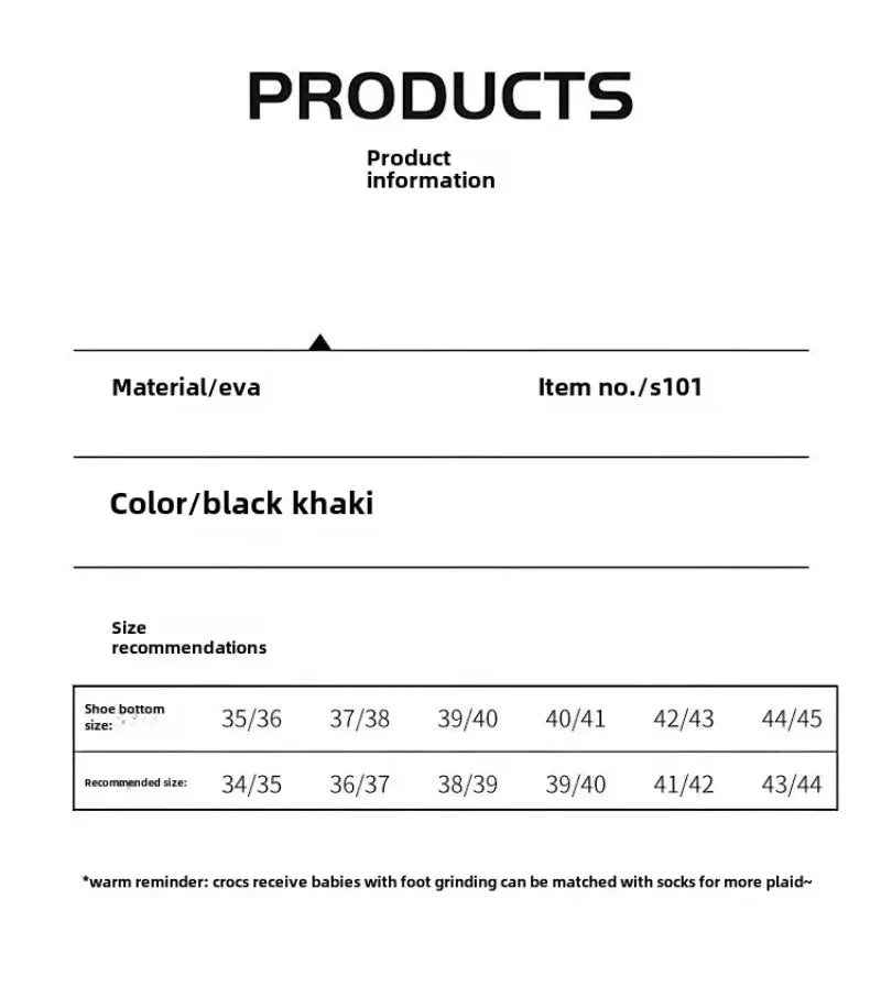 صنادل رجالية مضادة للانزلاق من مادة إي في إيه