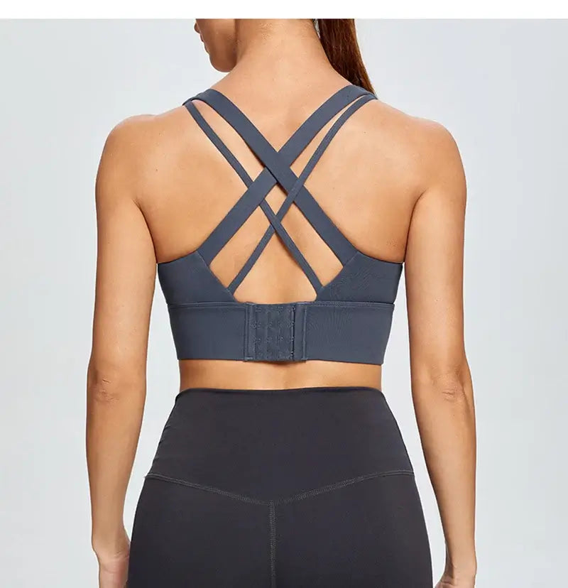حمالة صدر رياضية نسائية بظهر متقاطع مقاس كبير