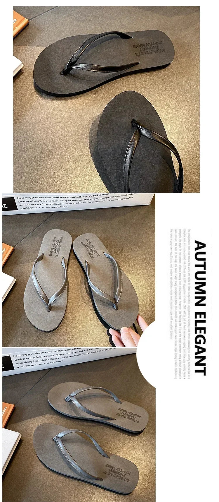 شباشب صيفية نسائية مانعة للانزلاق - شباشب للشاطئ والهواء الطلق