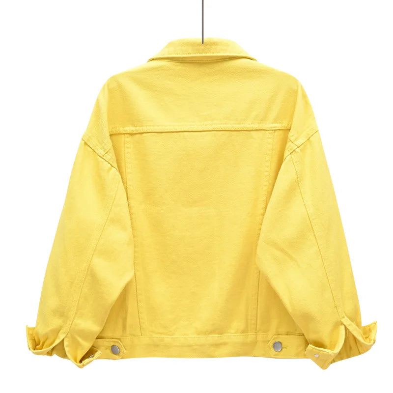 Pure Color Women's Denim Jacket