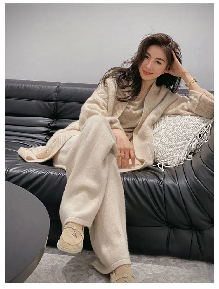 حذاء مسطح سهل الارتداء من الجلد للنساء