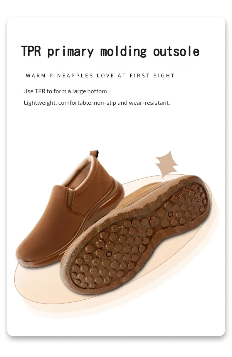 Women Snow Ankle Boots – Anti-Slip Plush Leather Winter Footwear