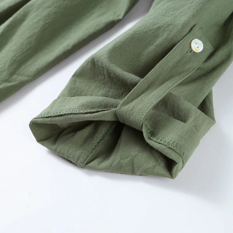 طقم بنطال نسائي من القطن بقصة واسعة