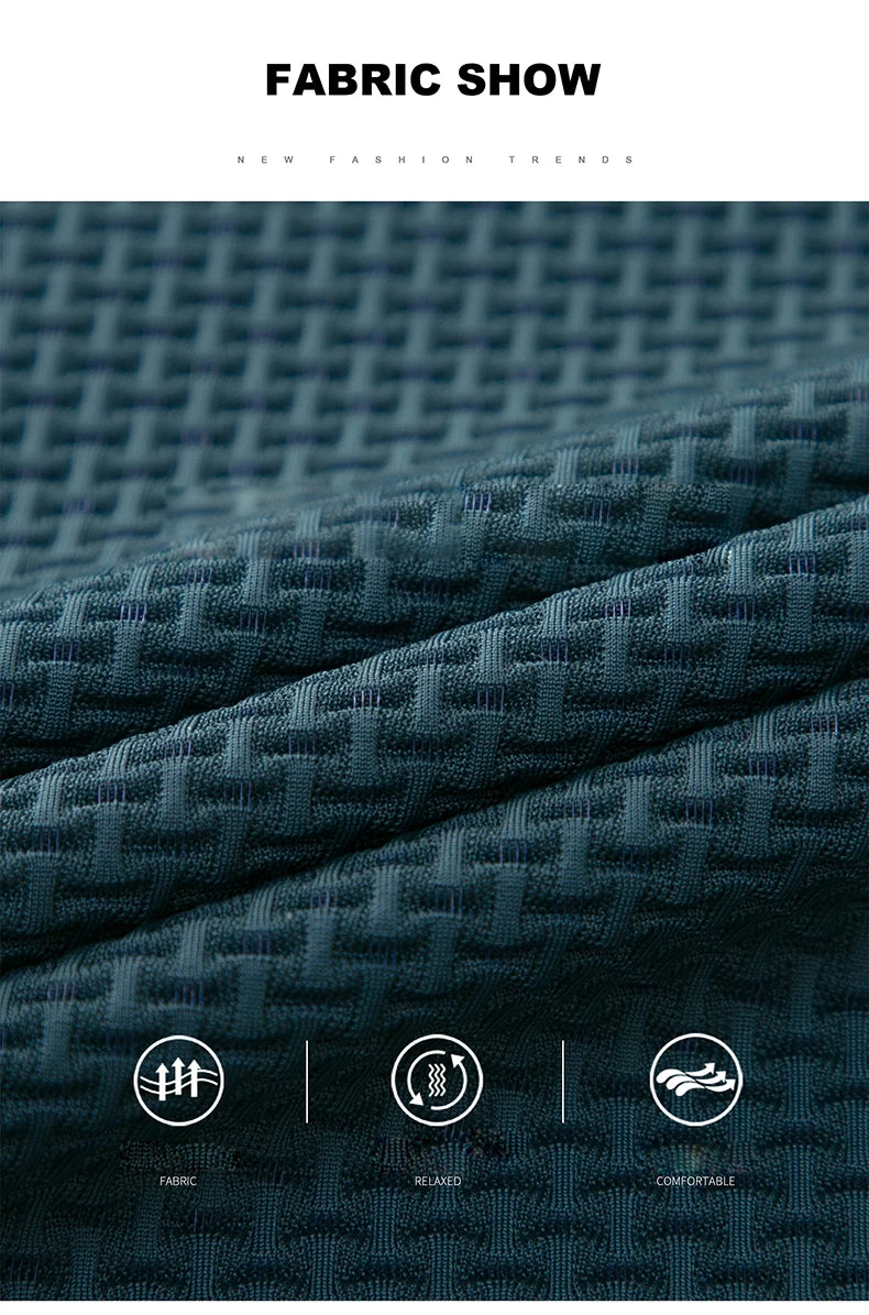 قميص بولو رجالي من الحرير الجليدي