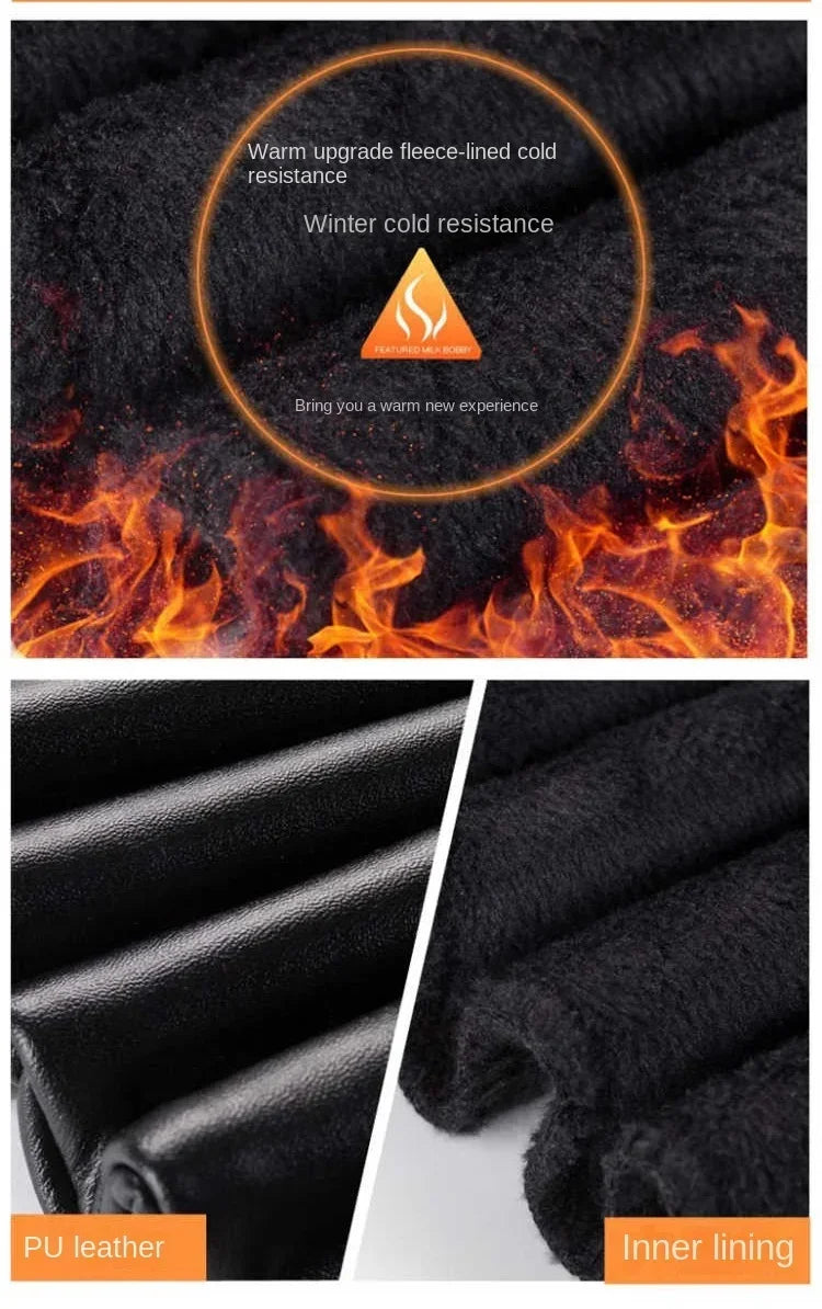 Women Winter Leather Leggings