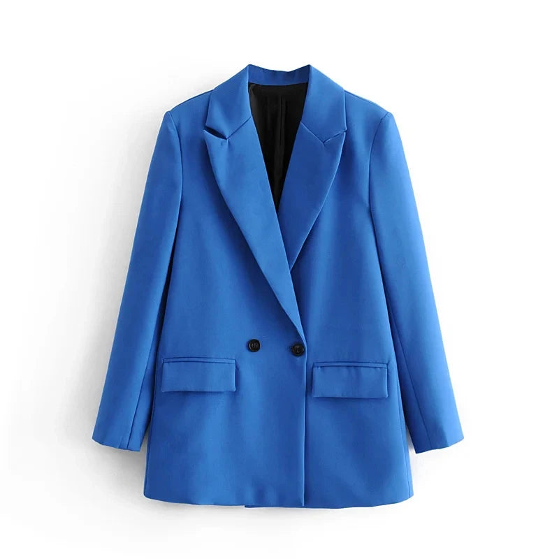 TrafLux™ – Color-Rich Office Blazer (Casual Power Dressing for Women)