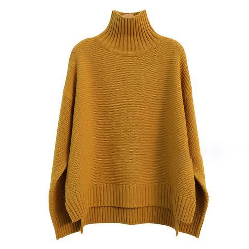 Women's Plus Size Turtleneck Sweater