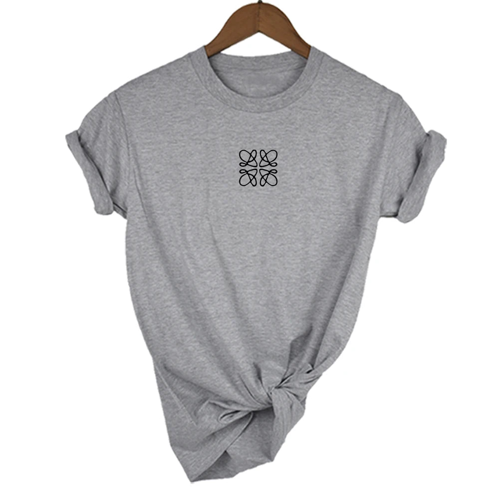 Floral Alphabet Print Tee for Juniors